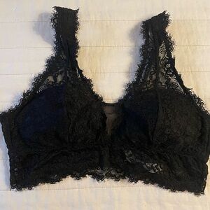Aerie Black Lace Bralette Medium